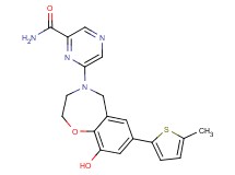 6-[9-hydroxy-7-(5-methyl-2-thienyl)-2,3-dihydro-1,4-benzoxazepin-4(5H)-yl]pyrazine-2-carboxamide