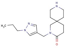 2-[(1-propyl-1H-pyrazol-4-yl)methyl]-2,9-diazaspiro[5.5]undecan-3-one hydrochloride