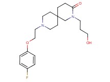 9-[2-(4-fluorophenoxy)ethyl]-2-(3-hydroxypropyl)-2,9-diazaspiro[5.5]undecan-3-one
