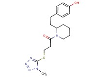 4-[2-(1-{3-[(1-methyl-1H-tetrazol-5-yl)thio]propanoyl}piperidin-2-yl)ethyl]phenol