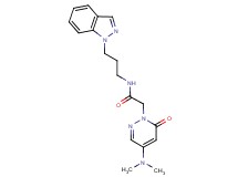 2-[4-(dimethylamino)-6-oxo-1(6H)-pyridazinyl]-N-[3-(1H-indazol-1-yl)propyl]acetamide