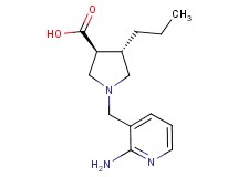 (3S*,4S*)-1-[(2-amino-3-pyridinyl)methyl]-4-propyl-3-pyrrolidinecarboxylic acid