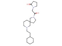 1-{2-[7-(2-cyclohexylethyl)-2,7-diazaspiro[4.5]dec-2-yl]-2-oxoethyl}-2-pyrrolidinone