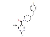 5-{[4-(4-fluorobenzyl)-1-piperidinyl]carbonyl}-2,4-dimethylpyrimidine