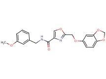 2-[(1,3-benzodioxol-5-yloxy)methyl]-N-(3-methoxybenzyl)-1,3-oxazole-4-carboxamide