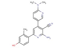 2'-amino-6-(dimethylamino)-6'-(4-hydroxy-2-methylphenyl)-3,4'-bipyridine-3'-carbonitrile