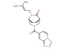 (1S*,5R*)-6-(3-methyl-2-buten-1-yl)-3-(tetrazolo[1,5-a]pyridin-7-ylcarbonyl)-3,6-diazabicyclo[3.2.2]nonan-7-one
