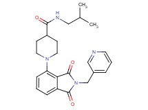 1-[1,3-dioxo-2-(3-pyridinylmethyl)-2,3-dihydro-1H-isoindol-4-yl]-N-isobutyl-4-piperidinecarboxamide