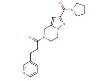 5-(3-pyridin-3-ylpropanoyl)-2-(pyrrolidin-1-ylcarbonyl)-4,5,6,7-tetrahydropyrazolo[1,5-a]pyrazine
