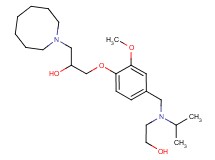1-(1-azocanyl)-3-(4-{[(2-hydroxyethyl)(isopropyl)amino]methyl}-2-methoxyphenoxy)-2-propanol