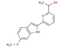 1-[6-(6-methoxy-1H-indol-2-yl)-2-pyridinyl]ethanol hydrochloride