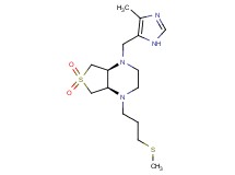 (4aR*,7aS*)-1-[(4-methyl-1H-imidazol-5-yl)methyl]-4-[3-(methylthio)propyl]octahydrothieno[3,4-b]pyrazine 6,6-dioxide