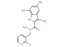 N-[(2-chloro-3-pyridinyl)methyl]-N,3,5,7-tetramethyl-1H-indole-2-carboxamide
