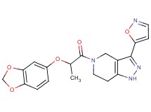 5-[2-(1,3-benzodioxol-5-yloxy)propanoyl]-3-isoxazol-5-yl-4,5,6,7-tetrahydro-1H-pyrazolo[4,3-c]pyridine