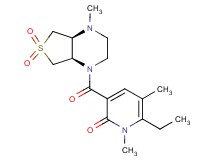6-ethyl-1,5-dimethyl-3-{[(4aS*,7aR*)-4-methyl-6,6-dioxidohexahydrothieno[3,4-b]pyrazin-1(2H)-yl]carbonyl}-2(1H)-pyridinone