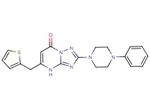 2-(4-phenylpiperazin-1-yl)-5-(2-thienylmethyl)[1,2,4]triazolo[1,5-a]pyrimidin-7(4H)-one
