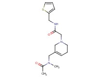 2-[5-{[acetyl(methyl)amino]methyl}-3,6-dihydropyridin-1(2H)-yl]-N-(2-thienylmethyl)acetamide