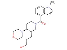 3-{(3R*,4S*)-1-[(1-methyl-1H-indol-4-yl)carbonyl]-4-morpholin-4-ylpiperidin-3-yl}propan-1-ol