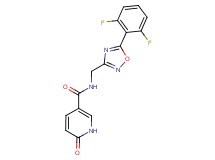 N-{[5-(2,6-difluorophenyl)-1,2,4-oxadiazol-3-yl]methyl}-6-oxo-1,6-dihydropyridine-3-carboxamide