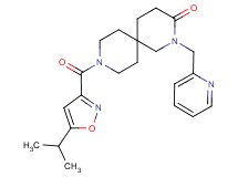 9-[(5-isopropylisoxazol-3-yl)carbonyl]-2-(pyridin-2-ylmethyl)-2,9-diazaspiro[5.5]undecan-3-one