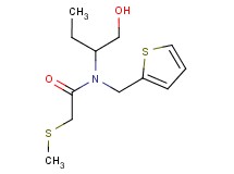 N-[1-(hydroxymethyl)propyl]-2-(methylthio)-N-(2-thienylmethyl)acetamide