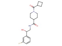 1-(cyclobutylcarbonyl)-N-[2-(3-fluorophenyl)-2-hydroxyethyl]-4-piperidinecarboxamide