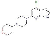 4-chloro-6-[4-(tetrahydro-2H-pyran-4-yl)piperazin-1-yl]-1H-pyrrolo[2,3-b]pyridine