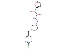 N-({1-[(6-chloropyridin-3-yl)methyl]pyrrolidin-3-yl}methyl)-2-(2-furyl)-2-oxoacetamide