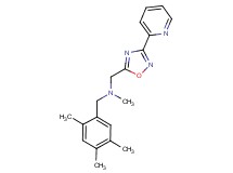 N-methyl-1-(3-pyridin-2-yl-1,2,4-oxadiazol-5-yl)-N-(2,4,5-trimethylbenzyl)methanamine