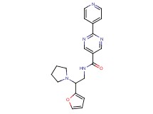 N-[2-(2-furyl)-2-pyrrolidin-1-ylethyl]-2-pyridin-4-ylpyrimidine-5-carboxamide