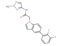2-[5-(2,3-difluorophenyl)-1H-indol-1-yl]-N-(2-methyl-2H-1,2,3-triazol-4-yl)acetamide