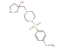 3-({4-[(4-methoxyphenyl)sulfonyl]-1-piperazinyl}methyl)-3-pyrrolidinol dihydrochloride