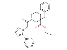 ethyl 3-benzyl-1-[(2-phenyl-1H-imidazol-1-yl)acetyl]-3-piperidinecarboxylate