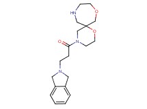 4-[3-(1,3-dihydro-2H-isoindol-2-yl)propanoyl]-1,8-dioxa-4,11-diazaspiro[5.6]dodecane