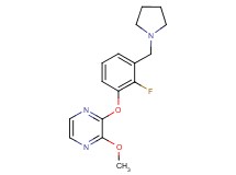 2-[2-fluoro-3-(pyrrolidin-1-ylmethyl)phenoxy]-3-methoxypyrazine
