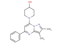 1-(2,3-dimethyl-5-phenylpyrazolo[1,5-a]pyrimidin-7-yl)-4-piperidinol