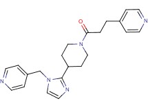 4-(3-oxo-3-{4-[1-(4-pyridinylmethyl)-1H-imidazol-2-yl]-1-piperidinyl}propyl)pyridine