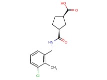 (1R*,3S*)-3-{[(3-chloro-2-methylbenzyl)amino]carbonyl}cyclopentanecarboxylic acid