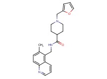 1-(2-furylmethyl)-N-[(6-methyl-5-quinolinyl)methyl]-4-piperidinecarboxamide