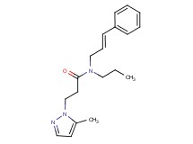 3-(5-methyl-1H-pyrazol-1-yl)-N-[(2E)-3-phenylprop-2-en-1-yl]-N-propylpropanamide
