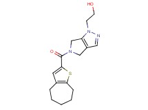 2-[5-(5,6,7,8-tetrahydro-4H-cyclohepta[b]thien-2-ylcarbonyl)-5,6-dihydropyrrolo[3,4-c]pyrazol-1(4H)-yl]ethanol