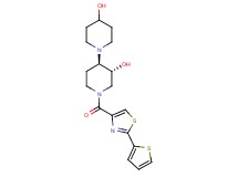 (3'R*,4'R*)-1'-{[2-(2-thienyl)-1,3-thiazol-4-yl]carbonyl}-1,4'-bipiperidine-3',4-diol