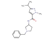 N-(1-benzyl-3-pyrrolidinyl)-3-isopropyl-1-methyl-1H-pyrazole-5-carboxamide