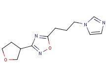 5-[3-(1H-imidazol-1-yl)propyl]-3-(tetrahydrofuran-3-yl)-1,2,4-oxadiazole