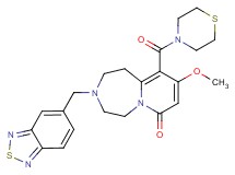 3-(2,1,3-benzothiadiazol-5-ylmethyl)-9-methoxy-10-(4-thiomorpholinylcarbonyl)-2,3,4,5-tetrahydropyrido[1,2-d][1,4]diazepin-7(1H)-one