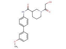 1-glycoloyl-N-(3'-methoxybiphenyl-4-yl)piperidine-3-carboxamide