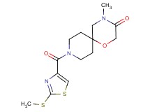 4-methyl-9-{[2-(methylthio)-1,3-thiazol-4-yl]carbonyl}-1-oxa-4,9-diazaspiro[5.5]undecan-3-one