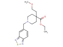ethyl 1-(2,1,3-benzothiadiazol-5-ylmethyl)-4-(2-methoxyethyl)-4-piperidinecarboxylate