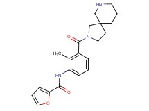 N-[3-(2,7-diazaspiro[4.5]dec-2-ylcarbonyl)-2-methylphenyl]-2-furamide hydrochloride