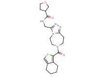 N-{[7-(4,5,6,7-tetrahydro-2-benzothien-1-ylcarbonyl)-6,7,8,9-tetrahydro-5H-[1,2,4]triazolo[4,3-d][1,4]diazepin-3-yl]methyl}tetrahydro-3-furancarboxamide